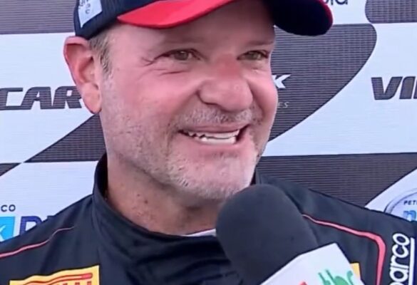 Rubinho Barrichello termina namoro com Cíntia Chagas menos de um mês após assumir: 'Foi comum acordo'